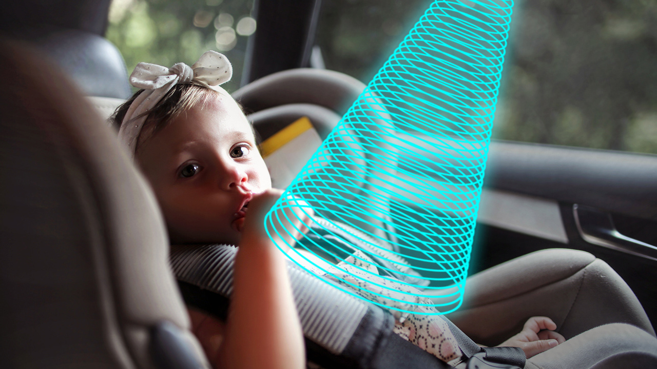 Image of child in car